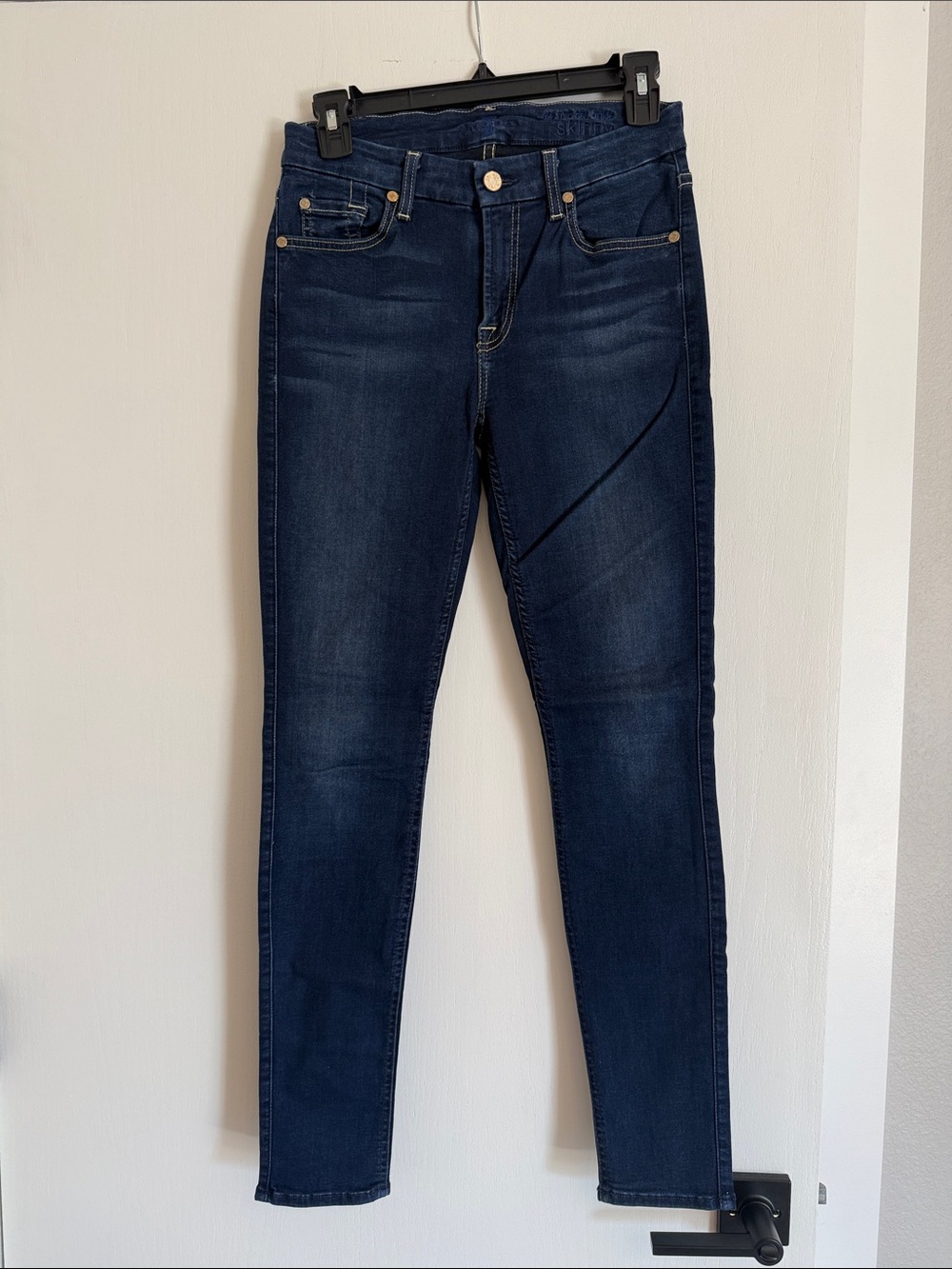 7 for all mankind Dark Blue Women's Slim Stretch Jeans